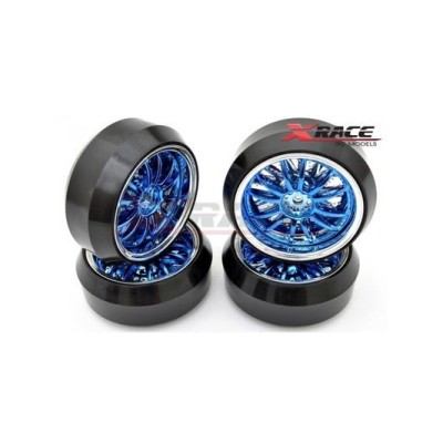 Xrace Set Ruote Drift Cerchio Blu