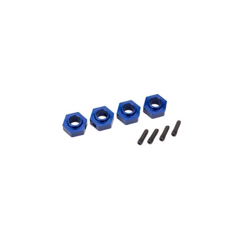 Traxxas -SET TRASCINATORI HEX 12MM ALLUM. T6061 BLU TXX8269X