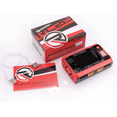 RUDDOG Caricabatterie CC per batteria LiPo a doppio canale DC 215 500W