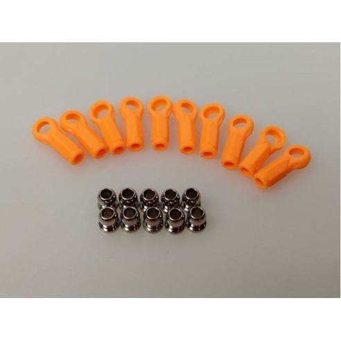 Set snodi a sfera per modelli 1/10 pezzi 10 orange