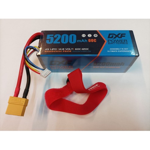 Batteria DXF 4S Lipo 14.8V 5200mAh 60C TX90