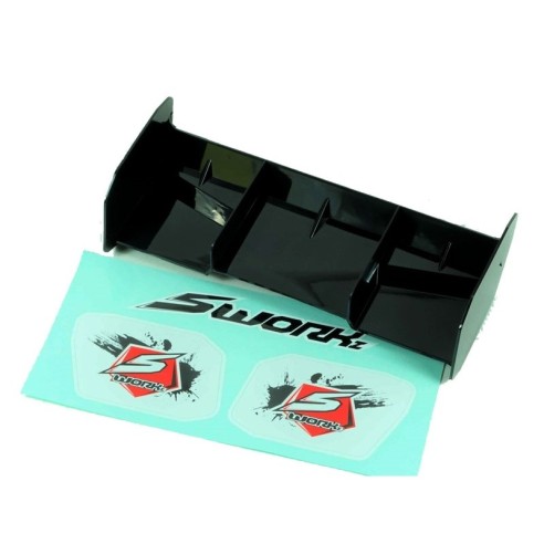 Ricambi SWORKz 1/8 Off Road Pro Race Wing (BK)(W/o Holes) NERO