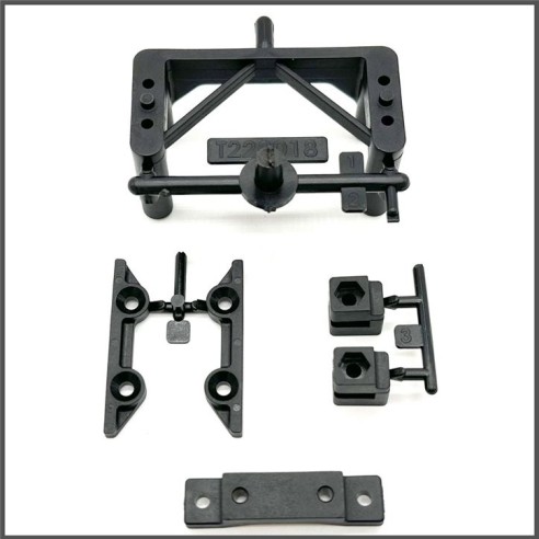 Ricambi SWORKz Steering Servo Mount - Rear Upper Deck Holder Set