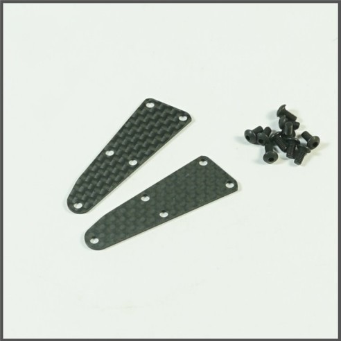 Ricambi S-Workz S35-3 Inserti in Carbonio 1mm x braccetti anteriori su