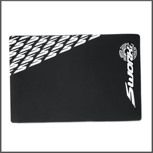 S-Workz Pit Pad Pro Racer Tovaglietta per piano Box Grande NERA 90x60cm