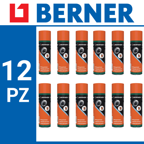 BERNER - Supersgrassante bomboletta Spray 500ml Confezione da 12 Pezzi