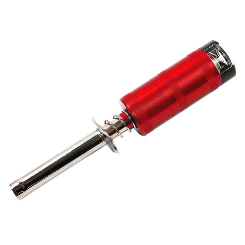 Robitronic accendi candela con misuratore SC-Size Rosso anodizzato (batteria non inclusa)