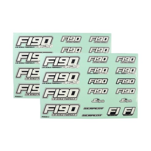 Ricambi Serpent F190 Decal sheet (2) SER302066