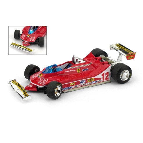 Brumm R512-RS FERRARI 312 T4 GP FRANCIA '79 VILLENEUVE Scala: 1:43 Ruote sterzanti