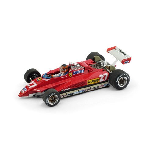 Brumm R267-CH FERRARI 126C2 GP S.MARINO'82 VILLENEUVE Scala: 1:43 non apribile non sterzanti