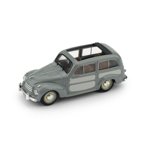 Brumm R028-03 FIAT 500C BELVEDERE 1951 GRIGIO APERTA Scala: 1:43  non apribile non sterzante