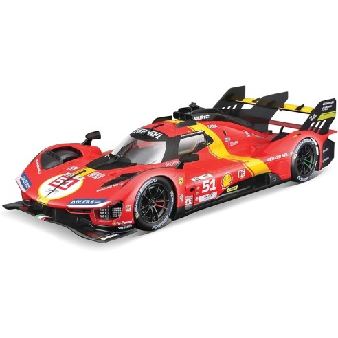 Bburago Ferrari 499P Winner 24h Le Mans 2023 51 Pier Guidi-Calado-Giovinazzi Scala 1/18