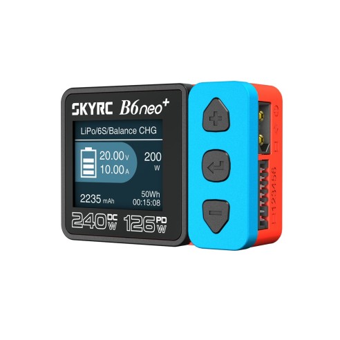 SkyRC B6neo+ Caricabatterie intelligente LiPo 1-6s 10A 200W