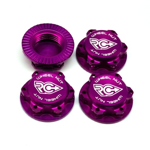 RC-Project Dado Ruota chiuso 17mm x1 (Pz.4) Purple